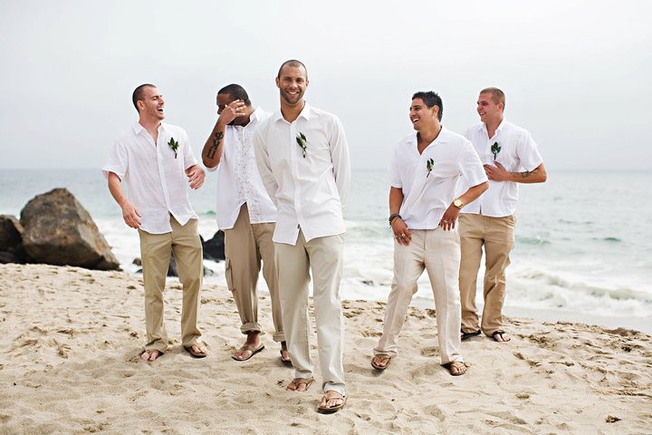 casual beach wedding